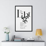 Faith Culture - Christian Home Décor - The Lord is My Light and My Salvation - Psalm 27:1 Wall Art