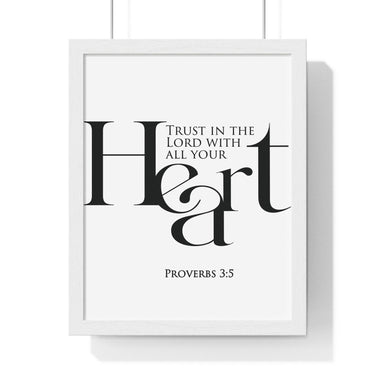 Faith Culture - Christian Home Décor - Trust in the Lord with All Your Heart - Proverbs 3:5 Wall Art