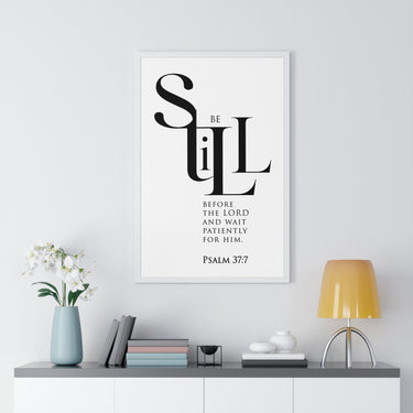 Faith Culture - Christian Home Décor - Wait on the Lord - Psalm 37:7 Wall Art