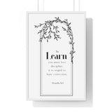 Faith Culture - Christian Home Décor - Wisdom's Path - Proverbs 12:1 Wall Art 20" x 30" White