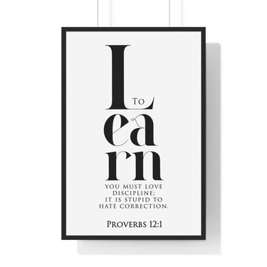 Faith Culture - Christian Home Décor - Wisdom's Path - Proverbs 12:1 Wall Art