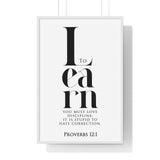 Faith Culture - Christian Home Décor - Wisdom's Path - Proverbs 12:1 Wall Art