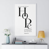 Faith Culture - Christian Home Décor - You Have Been My Hope - Psalm 71:5 Wall Art 24″ x 36″ White