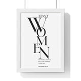 Faith Culture - Christian Home Décor - You Surpass Them All - Proverbs 31:29 Wall Art 8" x 11" White