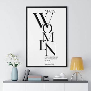 Faith Culture - Christian Home Décor - You Surpass Them All - Proverbs 31:29 Wall Art