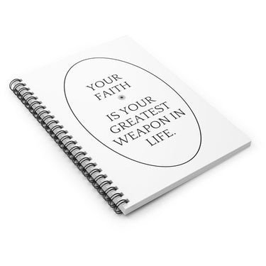 Faith Culture - Christian Spiral Notebook - Ruled Line One Size
