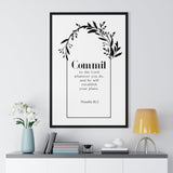 Faith Culture - Commit to the Lord - Proverbs 16:3 - Christian Wall Art