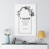 Faith Culture - Commit to the Lord - Proverbs 16:3 - Christian Wall Art