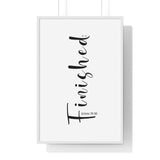 Faith Culture - Cry of Victory - John 19:30 - Christian Wall Art 24″ x 36″ White