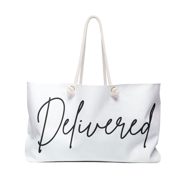 Faith Culture - Delivered -Christian Weekender Tote Bag 24" × 13"