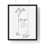 Faith Culture - Desires of the Heart - Psalm 37:4 - Christian Wall Art 16" x 20" Black