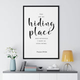 Faith Culture - Divine Haven - Psalm 119:114 - Christian Wall Art