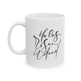 Faith Culture - Easter Celebration 'He is Risen' - Christian Ceramic Coffee Mug - 11oz