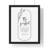 Faith Culture - Enduring Hope - Romans 12:12 - Christian Wall Art 11″ x 14″ Black