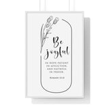 Faith Culture - Enduring Hope - Romans 12:12 - Christian Wall Art 24″ x 36″ White