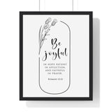 Faith Culture - Enduring Hope - Romans 12:12 - Christian Wall Art 16" x 20" Black