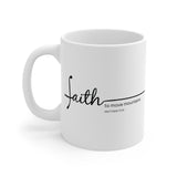 Faith Culture - Faith Can Move Mountains - Christian Coffee Ceramic Mug (11oz5oz0oz)