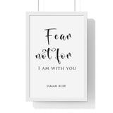 Faith Culture - Fear Not - Isaiah 41:10 - Christian Wall Art 12″ x 18″ White