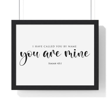 Faith Culture - Fear Not - Isaiah 43:1 - Christian Wall Art 14″ x 11″ Black