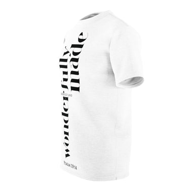 Faith Culture - Fearfully and Wonderfully Made Psalm 139:14 Christian Unisex Cut & Sew Tee