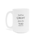 Faith Culture - For I know the Plans I have for You Jeremiah 29:11 Christian Ceramic Coffee Mug (11oz5oz0oz)