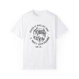 Faith Culture - For with God nothing will be impossible Luke 1:37 Christian Unisex Garment-Dyed T-shirt