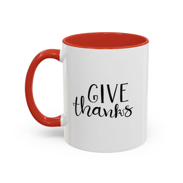 Faith Culture - Give Thanks - Christian Thanksgiving Coffee Mug, 11oz and 15oz