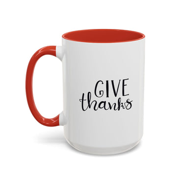 Faith Culture - Give Thanks - Christian Thanksgiving Coffee Mug, 11oz and 15oz