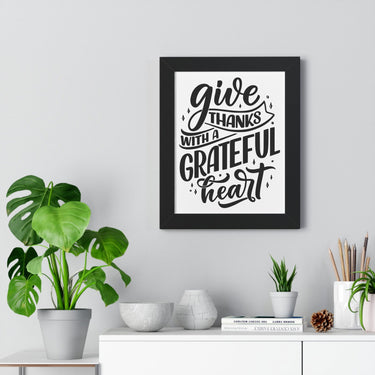 Faith Culture - Give Thanks with a Grateful Heart - Christian Thanksgiving Wall Art