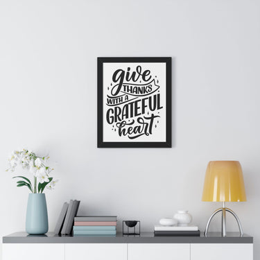 Faith Culture - Give Thanks with a Grateful Heart - Christian Thanksgiving Wall Art