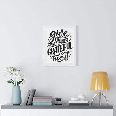 Faith Culture - Give Thanks with a Grateful Heart - Christian Thanksgiving Wall Art