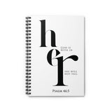 Faith Culture - God Is Within Her - Psalm 46:5 - Christian Spiral Notebook - Ruled Line One Size