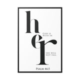 Faith Culture - God Is Within Her - Psalm 46:5 - Christian Wall Art