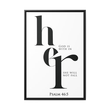 Faith Culture - God Is Within Her - Psalm 46:5 - Christian Wall Art