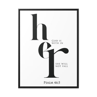Faith Culture - God Is Within Her - Psalm 46:5 - Christian Wall Art