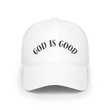 Faith Culture - God is Good - Christian Low Profile Baseball Cap White One size