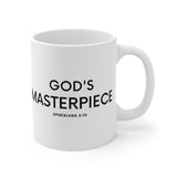 Faith Culture - God's Masterpiece Ephesians 2:10 Christian Ceramic Coffee Mug (11oz5oz0oz)
