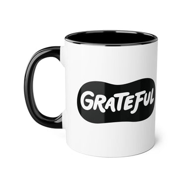 Faith Culture - Grateful - Christian Thanksgiving Accent Mug, 11oz Black 11oz