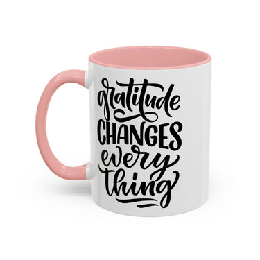 Faith Culture - Gratitude Changes Everything - Christian Thanksgiving Accent Coffee Mug, 11oz and 15oz