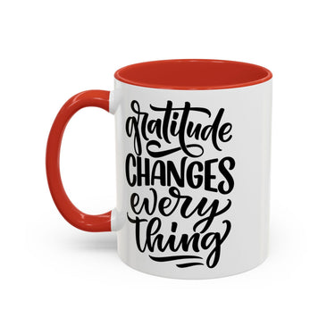 Faith Culture - Gratitude Changes Everything - Christian Thanksgiving Accent Coffee Mug, 11oz and 15oz