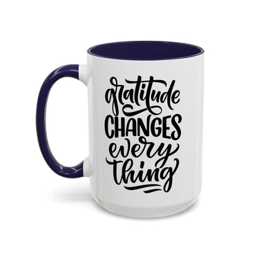 Faith Culture - Gratitude Changes Everything - Christian Thanksgiving Accent Coffee Mug, 11oz and 15oz