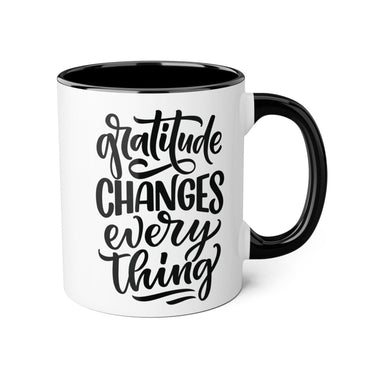 Faith Culture - Gratitude Changes Everything - Christian Thanksgiving Accent Mug, 11oz