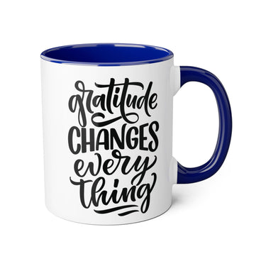 Faith Culture - Gratitude Changes Everything - Christian Thanksgiving Accent Mug, 11oz