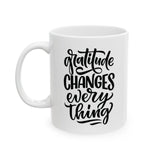 Faith Culture - Gratitude Changes Everything - Christian Thanksgiving Mug, 11oz and 15oz 11oz