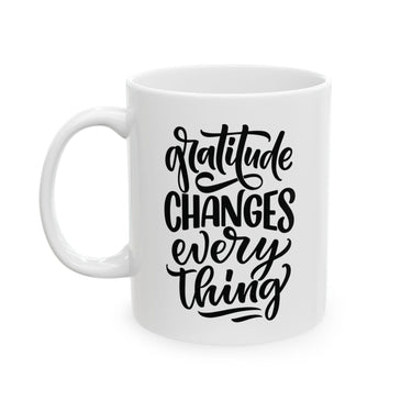 Faith Culture - Gratitude Changes Everything - Christian Thanksgiving Mug, 11oz and 15oz 11oz