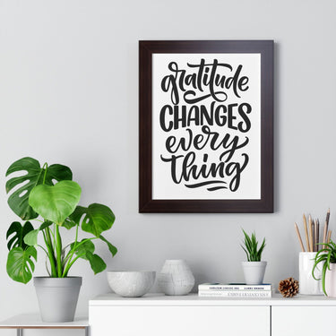 Faith Culture - Gratitude Changes Everything - Christian Thanksgiving Wall Art