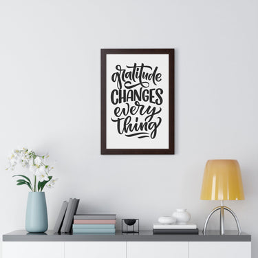 Faith Culture - Gratitude Changes Everything - Christian Thanksgiving Wall Art