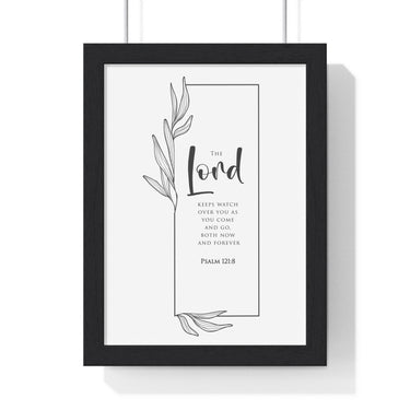 Faith Culture - Guardian of Your Soul - Psalm 121:8 - Christian Wall Art 8" x 11" Black