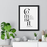 Faith Culture - Guided Steps - Proverbs 16:3 - Christian Wall Art