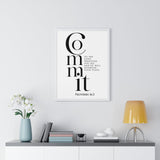 Faith Culture - Guided Steps - Proverbs 16:3 - Christian Wall Art